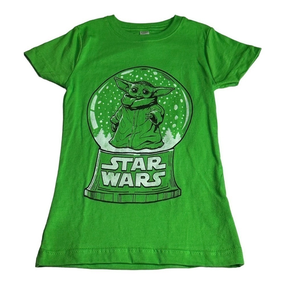 Star Wars Baby Yoda Snow Globe T-Shirt Size XS